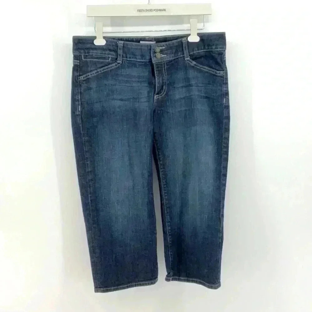 GAP  CURVY FLARE DENIM CAPRI